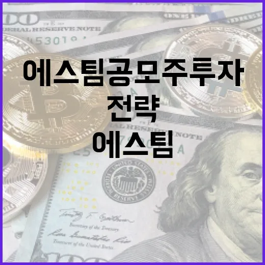 에스팀 공모주 투자 방법과 전략 - 요약
