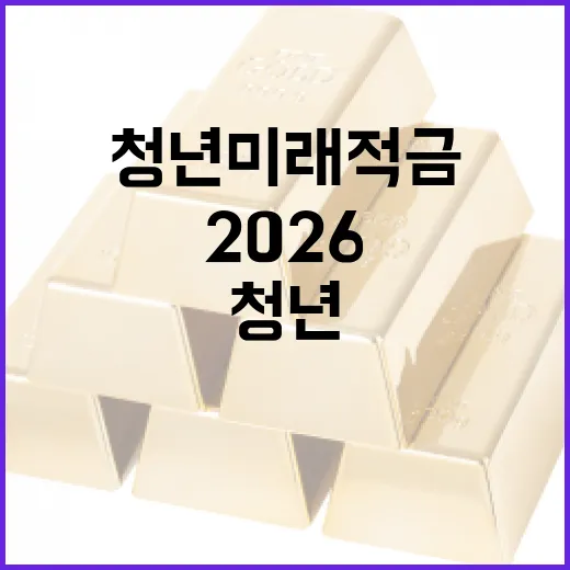 2026 청년미래적금으로 재테크하는 방법 - 요약