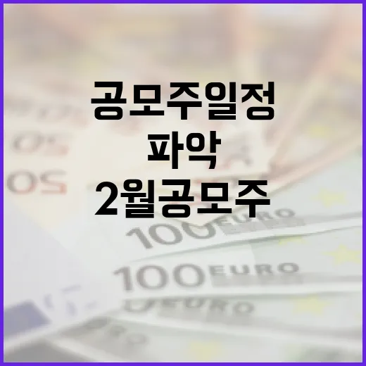 2월 공모주 일정을 효과적으로 파악하는 방법 - 요약