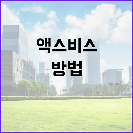 액스비스 이해하고 활용하는 방법 - 요약