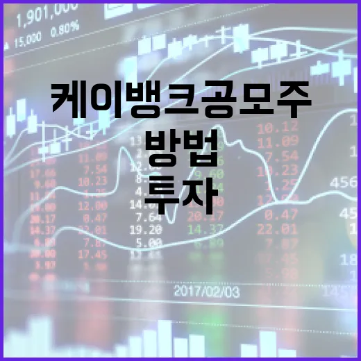케이뱅크 공모주 투자 방법과 전략 - 요약