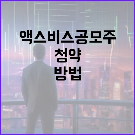 액스비스 공모주 청약에 성공하는 방법 - 요약