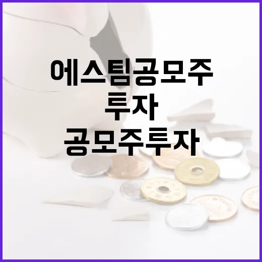 에스팀 공모주 투자에 성공하는 방법 - 요약