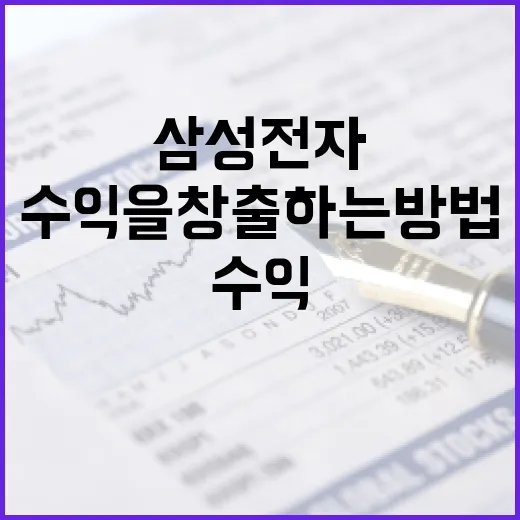 삼성전자로 수익을 창출하는 방법 - 요약