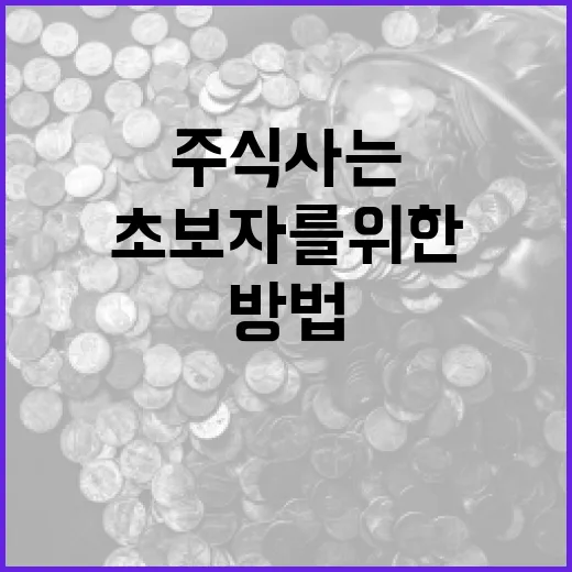 초보자를 위한 주식 사는 방법 - 요약
