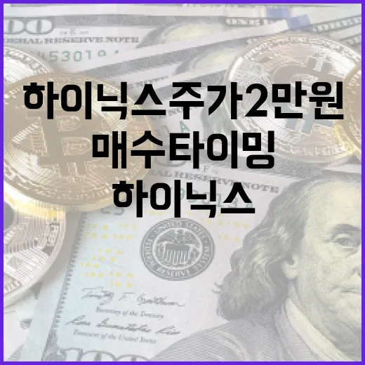 하이닉스 주가 2만원, 매수 타이밍을 파악하는 방법 - 요약