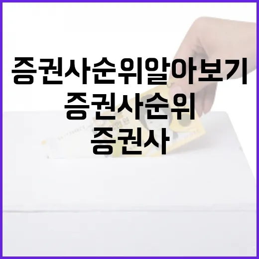 최고의 증권사를 선택하는 방법: 증권사 순위 알아보기 - 요약