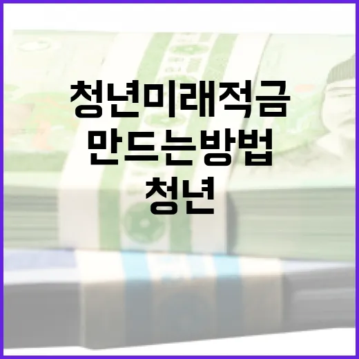 청년미래적금을 활용하여 재정전망을 밝게 만드는 방법 - 요약