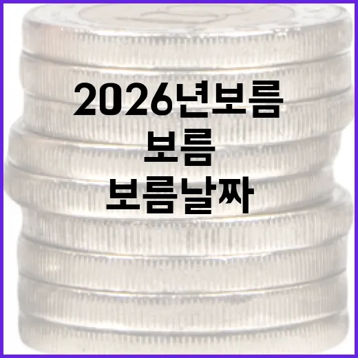 2026년 보름 날짜를 알아보는 방법 - 요약