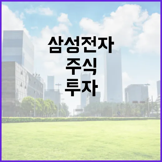 삼성전자 주식에 투자하는 방법 - 요약
