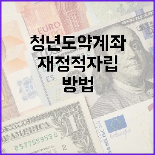 청년도약계좌를 활용하여 재정적 자립을 이루는 방법 - 요약