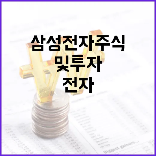 삼성전자 주식 분석 및 투자 방법 - 요약