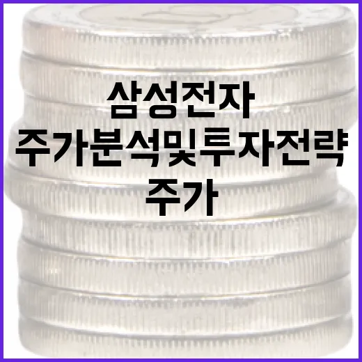 삼성전자 주가 분석 및 투자 전략 세우는 방법 - 요약