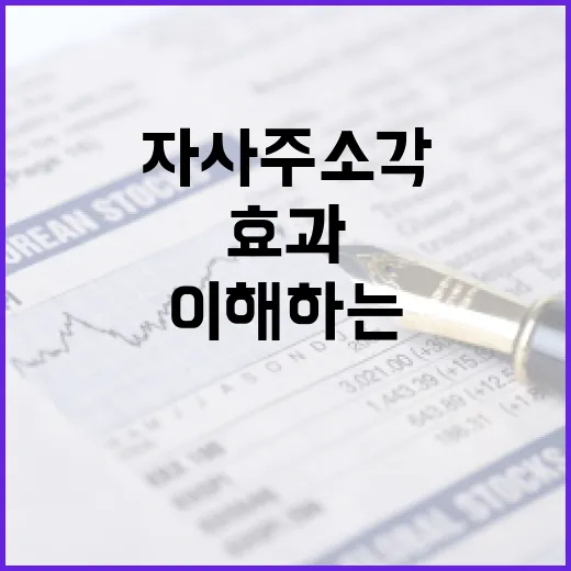 자사주 소각의 의미와 효과를 이해하는 방법 - 요약