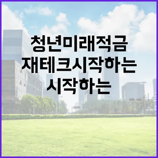 청년미래적금을 통해 재테크 시작하는 방법 - 요약