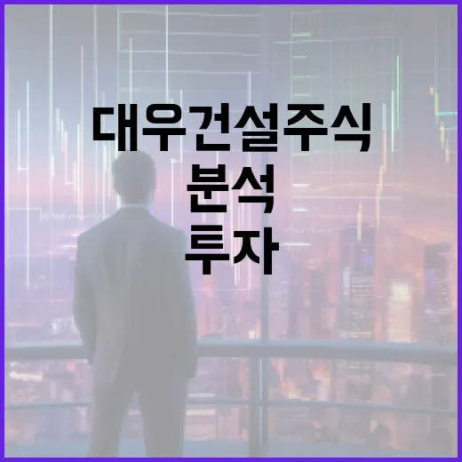 대우건설 주식을 분석하고 투자하는 방법 - 요약