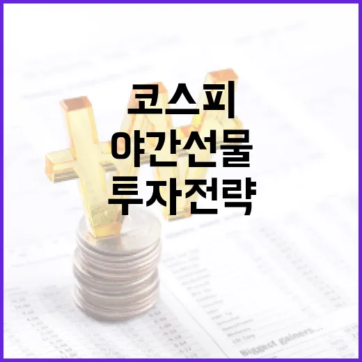 코스피 야간선물을 활용하여 투자 전략을 세우는 방법 - 요약