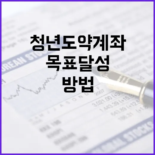 청년도약계좌를 활용하여 재정 목표 달성하는 방법 - 요약