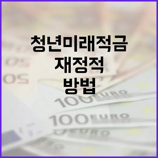 청년미래적금을 통해 재정적 안정성을 확보하는 방법 - 요약