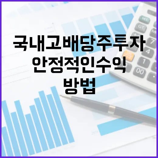 국내 고배당주 투자 방법: 안정적인 수익을 얻으려면 이렇게 - 요약