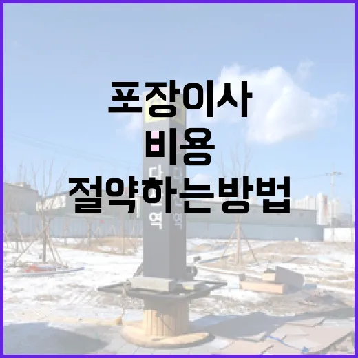 포장이사 비용을 절약하는 방법 - 요약