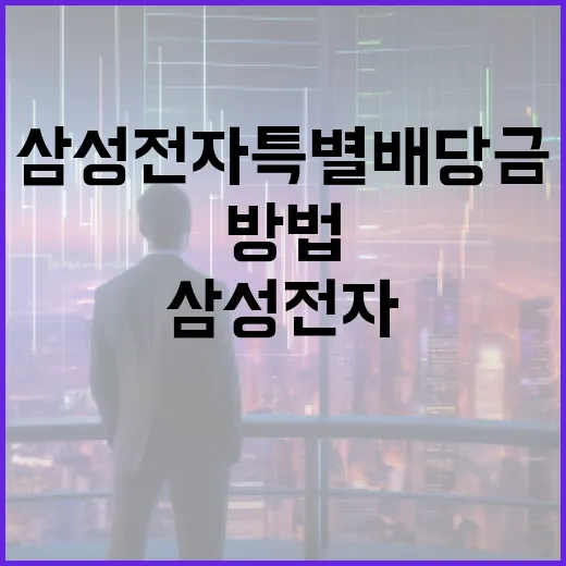 삼성전자 특별배당금을 최대한 활용하는 방법 - 요약