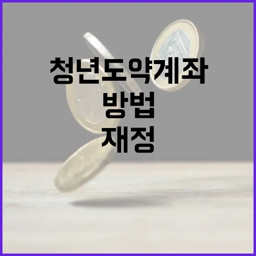 청년도약계좌로 재정 건전성 높이는 방법 - 요약