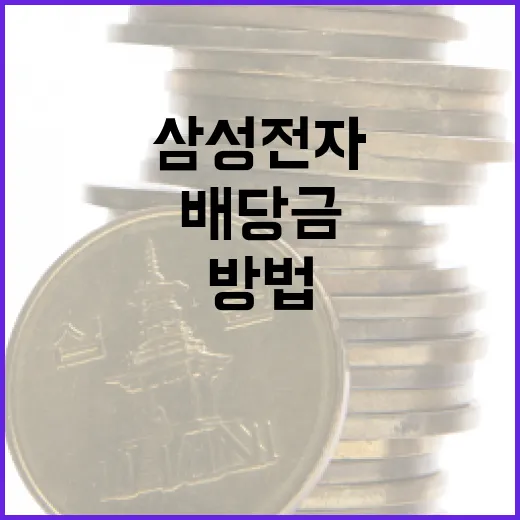 삼성전자 배당금 이해하는 방법 - 요약