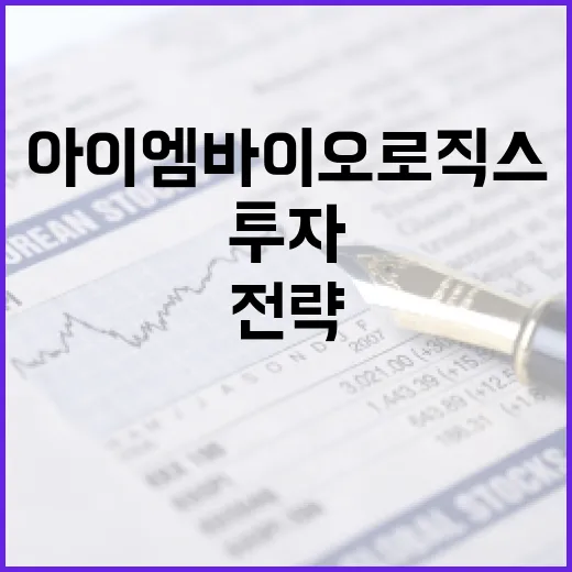 아이엠바이오로직스 투자 방법: 전문가가 알려주는 접근 전략 - 요약