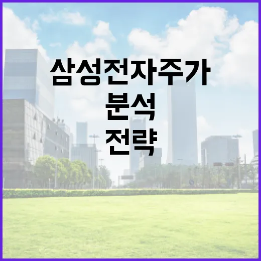 삼성전자 주가 분석 및 투자 전략 세우는 방법 - 요약