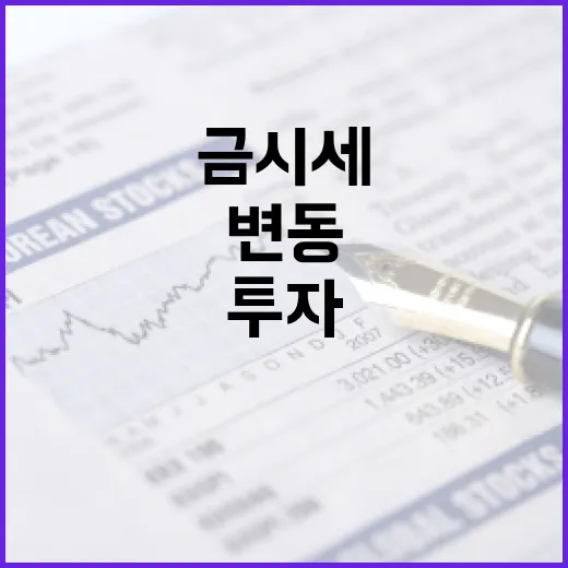 금시세 변동을 이해하고 투자하는 방법 - 요약