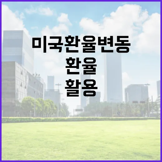 미국 환율 변동을 이해하고 활용하는 방법 - 요약