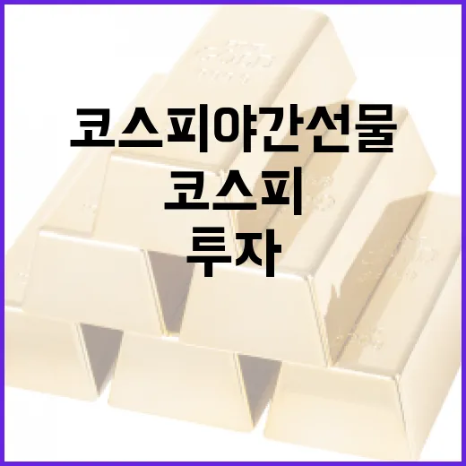 코스피 야간선물을 활용하여 투자 리스크 관리하는 방법 - 요약