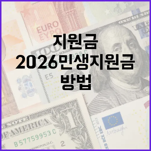 2026 민생지원금 활용 방법: 최대한 이익을 얻는 법 - 요약