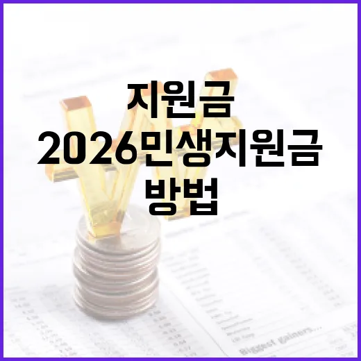 2026 민생지원금 활용 방법: 재정적 안정을 얻는 법 - 요약