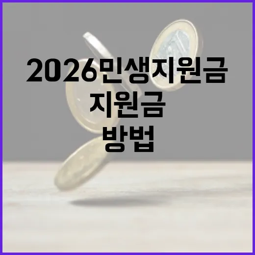 2026 민생지원금을 이해하고 활용하는 방법 - 요약