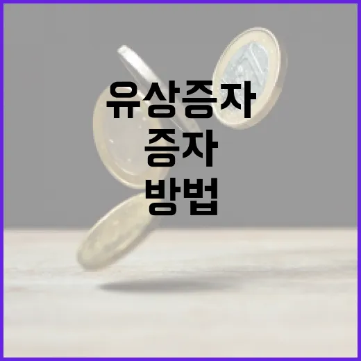 유상증자의 뜻과 이를 활용하는 방법 - 요약