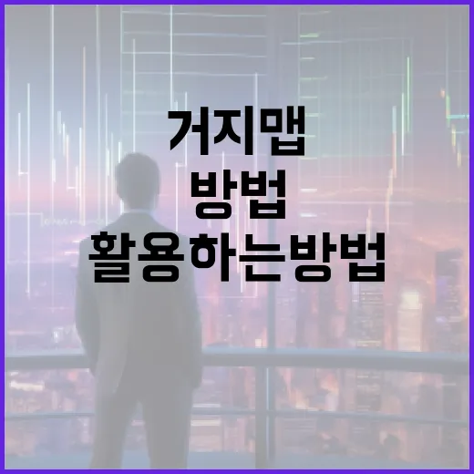 거지맵을 효과적으로 활용하는 방법 - 요약