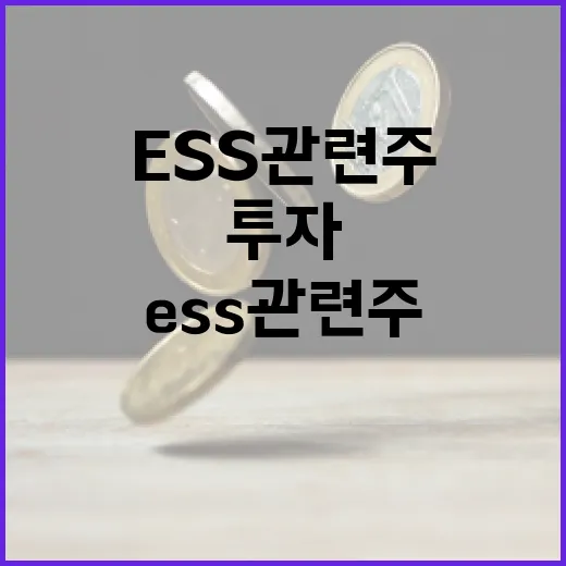 ESS 관련주에 투자하는 방법 - 요약