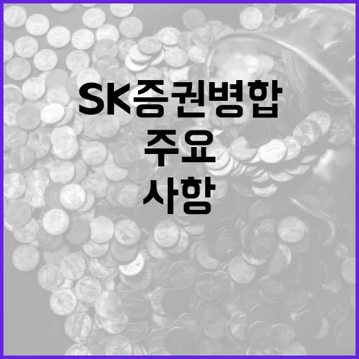 SK증권 병합의 주…