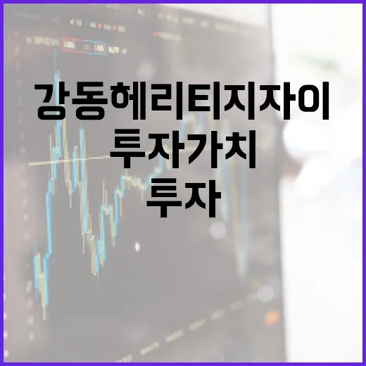 강동 헤리티지 자이의 투자 가치를 평가하는 방법 - 요약