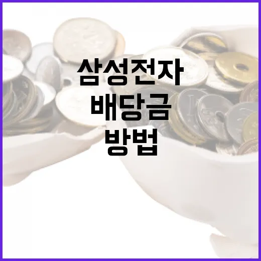 삼성전자 배당금을 활용하는 방법 - 요약
