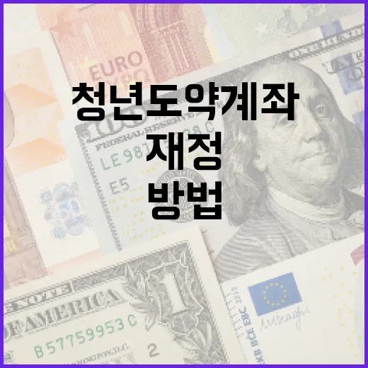 청년도약계좌로 재정 안정을 구축하는 방법 - 요약