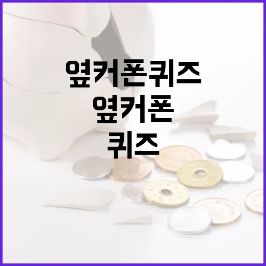옆커폰 퀴즈를 푸는…