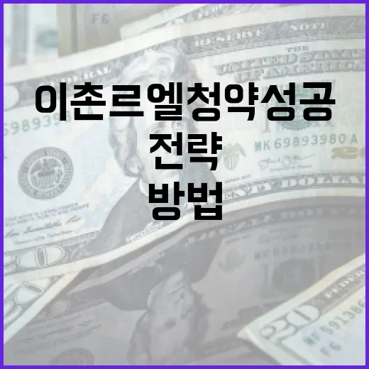 이촌 르엘 청약 성공을 위한 전략과 방법 - 요약