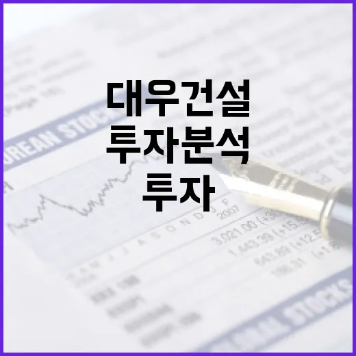대우건설 투자 분석하는 방법 - 요약