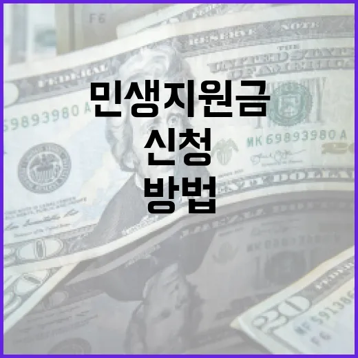 민생지원금을 효과적으로 신청하는 방법 - 요약