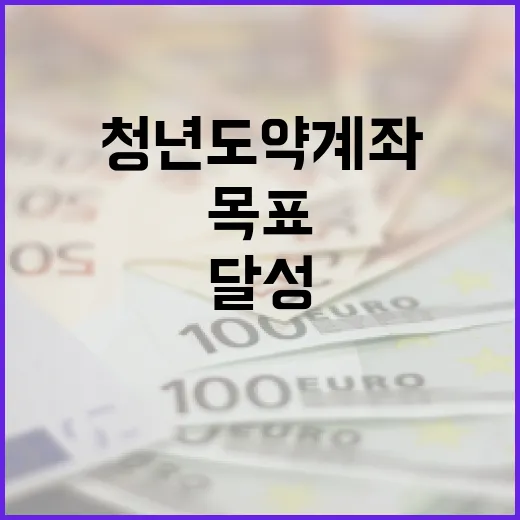 청년도약계좌를 활용하여 재정적 목표를 달성하는 방법 - 요약