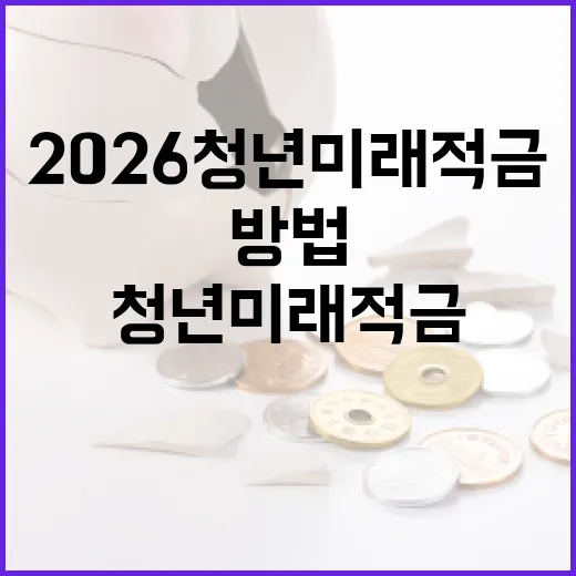 2026 청년미래적금으로 미래를 준비하는 방법 - 요약