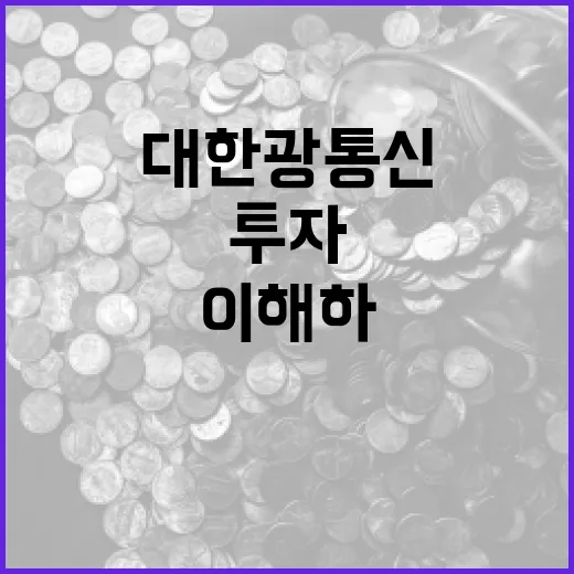 대한광통신을 이해하고 투자하는 방법 - 요약